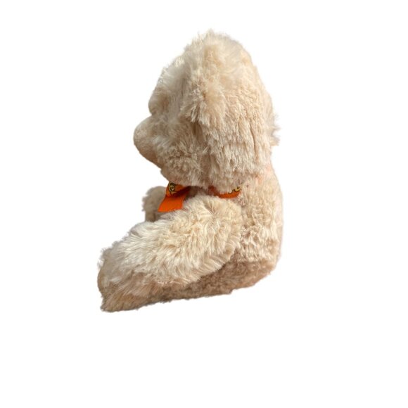 Reese's Galerie Plush Teddy Bear With Orange Ribbon Stuffed Animal 7" - Picture 2 of 4